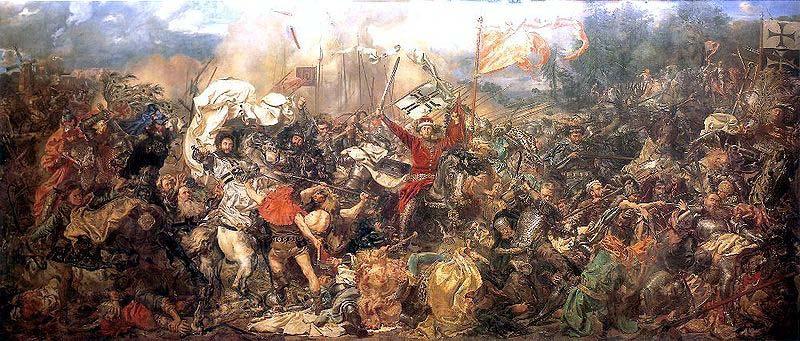 Jan Matejko The Battle of Grunwald, Norge oil painting art